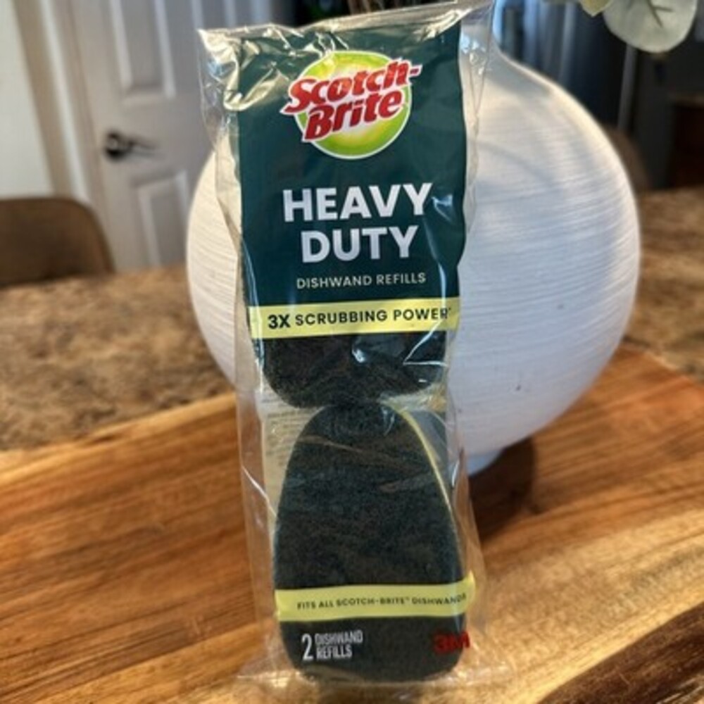 Scotch-Brite Heavy Duty Dishwand 2 Refills NEW SEALED